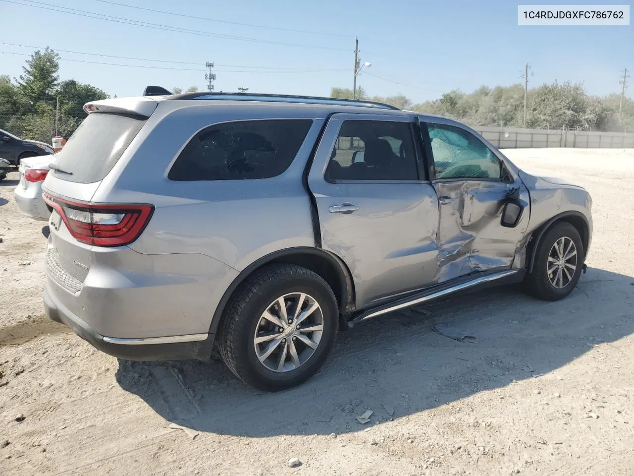 2015 Dodge Durango Limited VIN: 1C4RDJDGXFC786762 Lot: 71969094