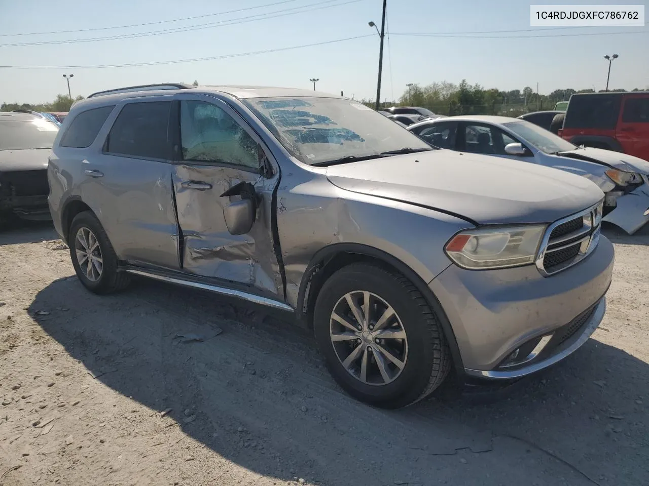 1C4RDJDGXFC786762 2015 Dodge Durango Limited