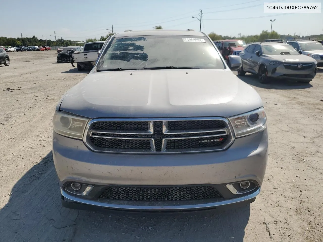 2015 Dodge Durango Limited VIN: 1C4RDJDGXFC786762 Lot: 71969094