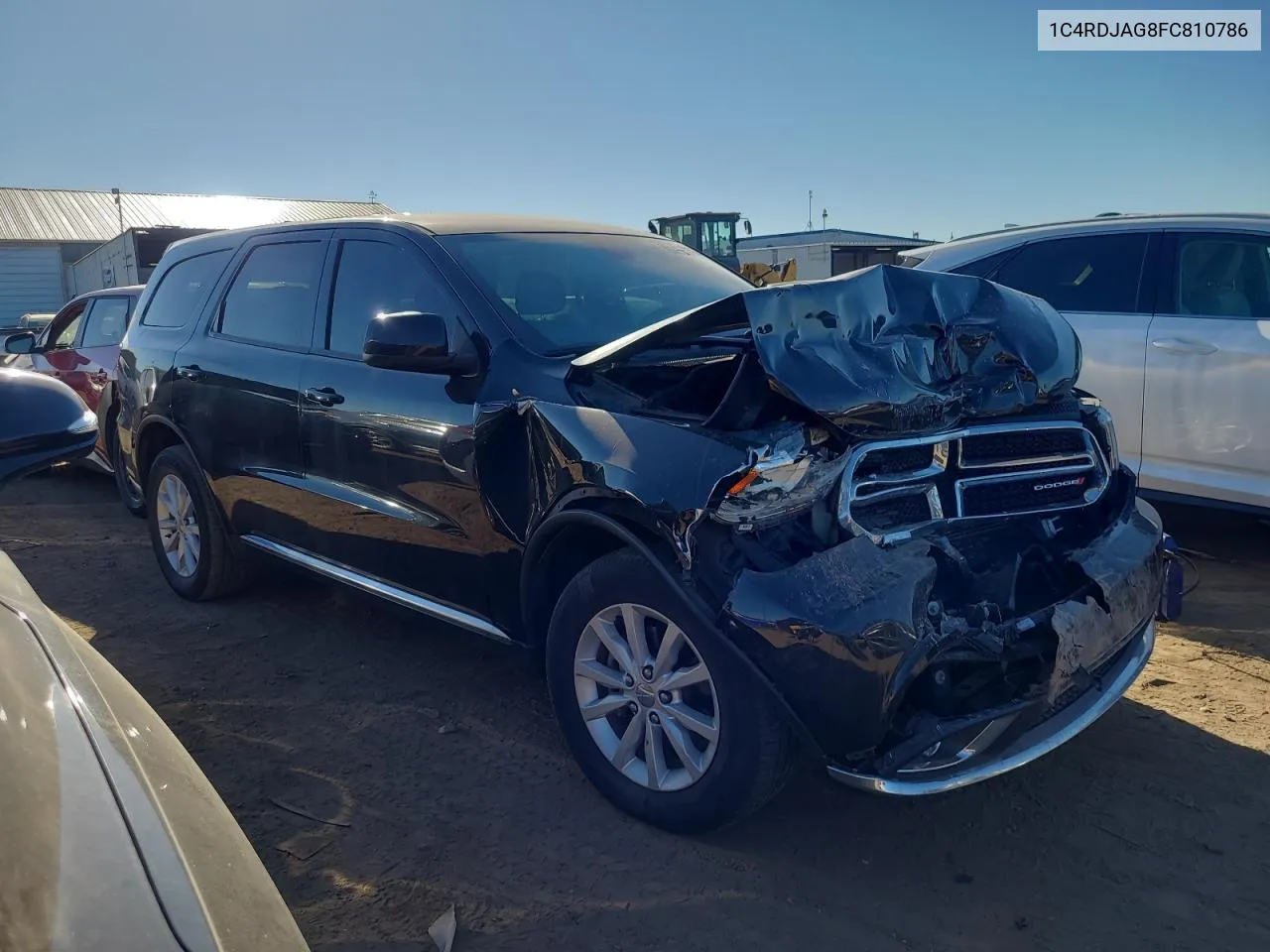 2015 Dodge Durango Sxt VIN: 1C4RDJAG8FC810786 Lot: 72650674