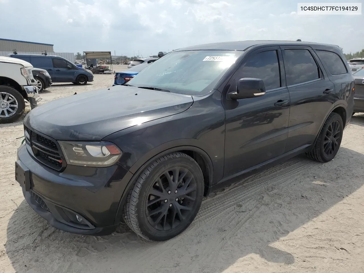 2015 Dodge Durango R/T VIN: 1C4SDHCT7FC194129 Lot: 72931704