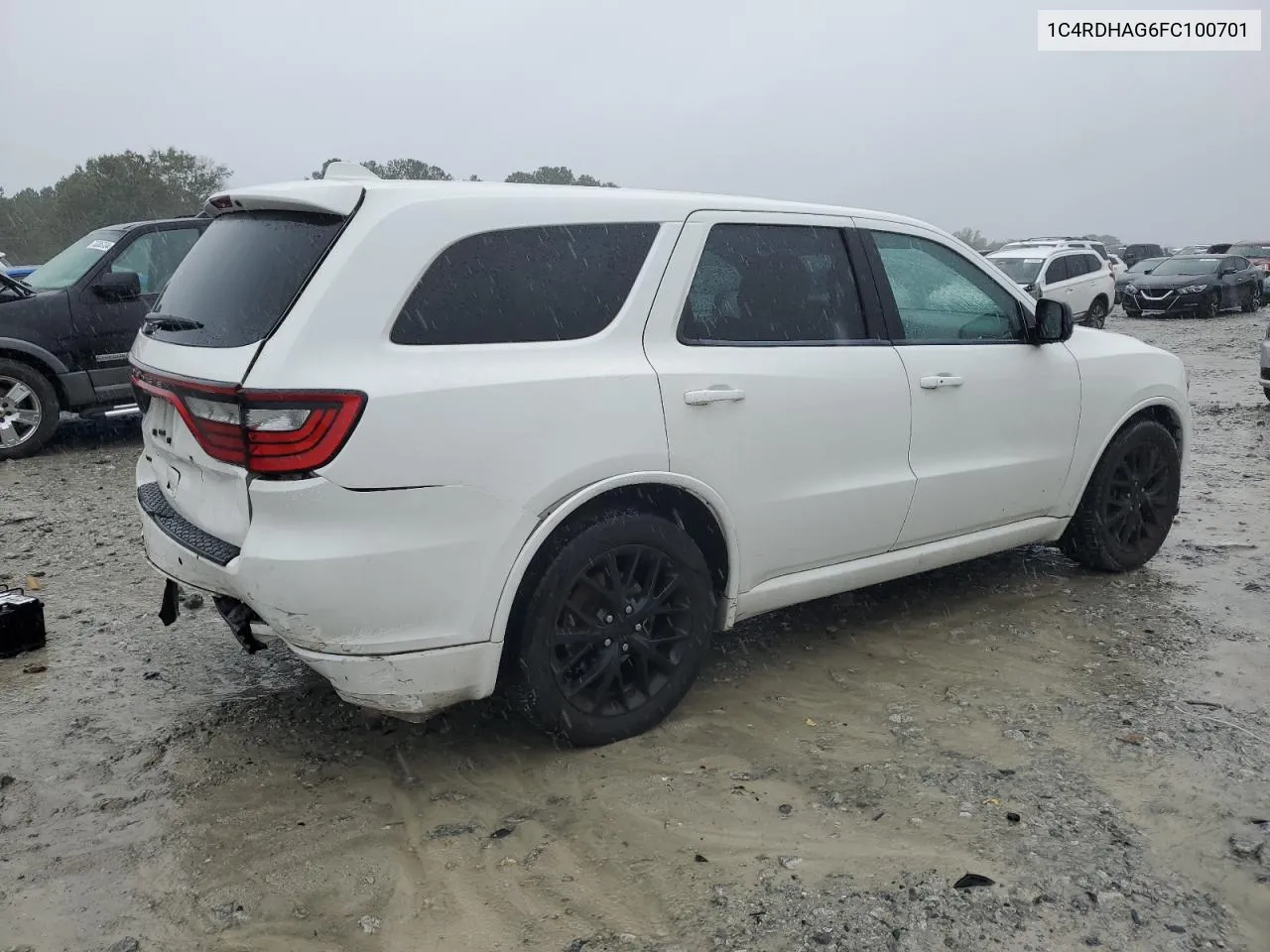 2015 Dodge Durango Sxt VIN: 1C4RDHAG6FC100701 Lot: 72945034