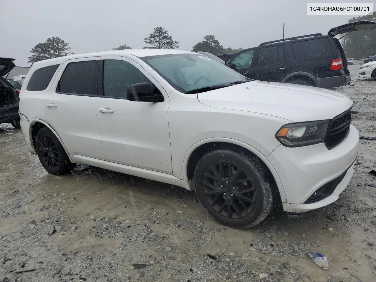 2015 Dodge Durango Sxt VIN: 1C4RDHAG6FC100701 Lot: 72945034