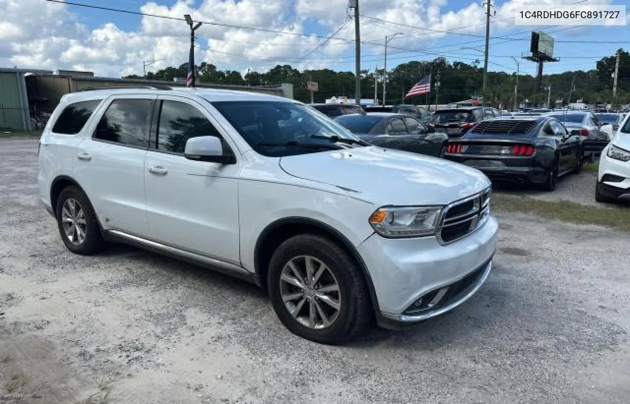 2015 Dodge Durango Limited VIN: 1C4RDHDG6FC891727 Lot: 73179034