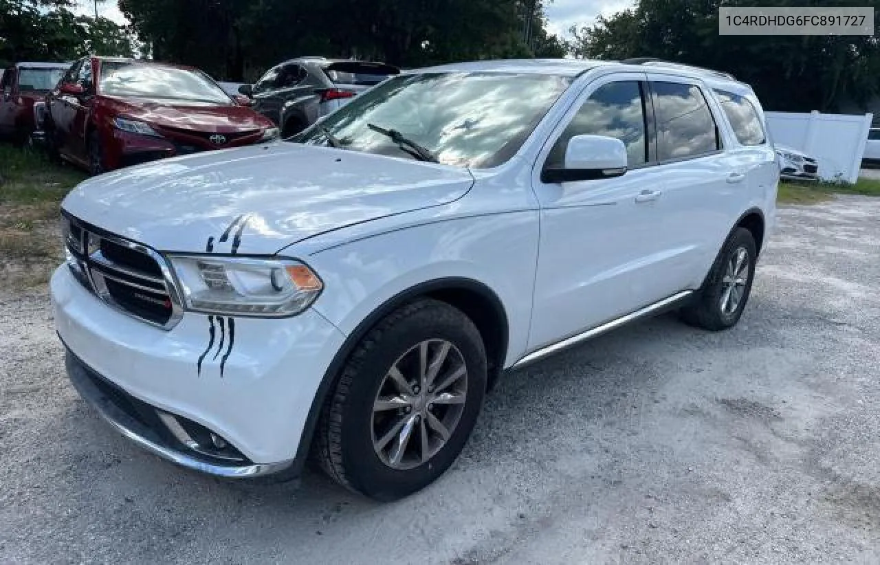 2015 Dodge Durango Limited VIN: 1C4RDHDG6FC891727 Lot: 73179034