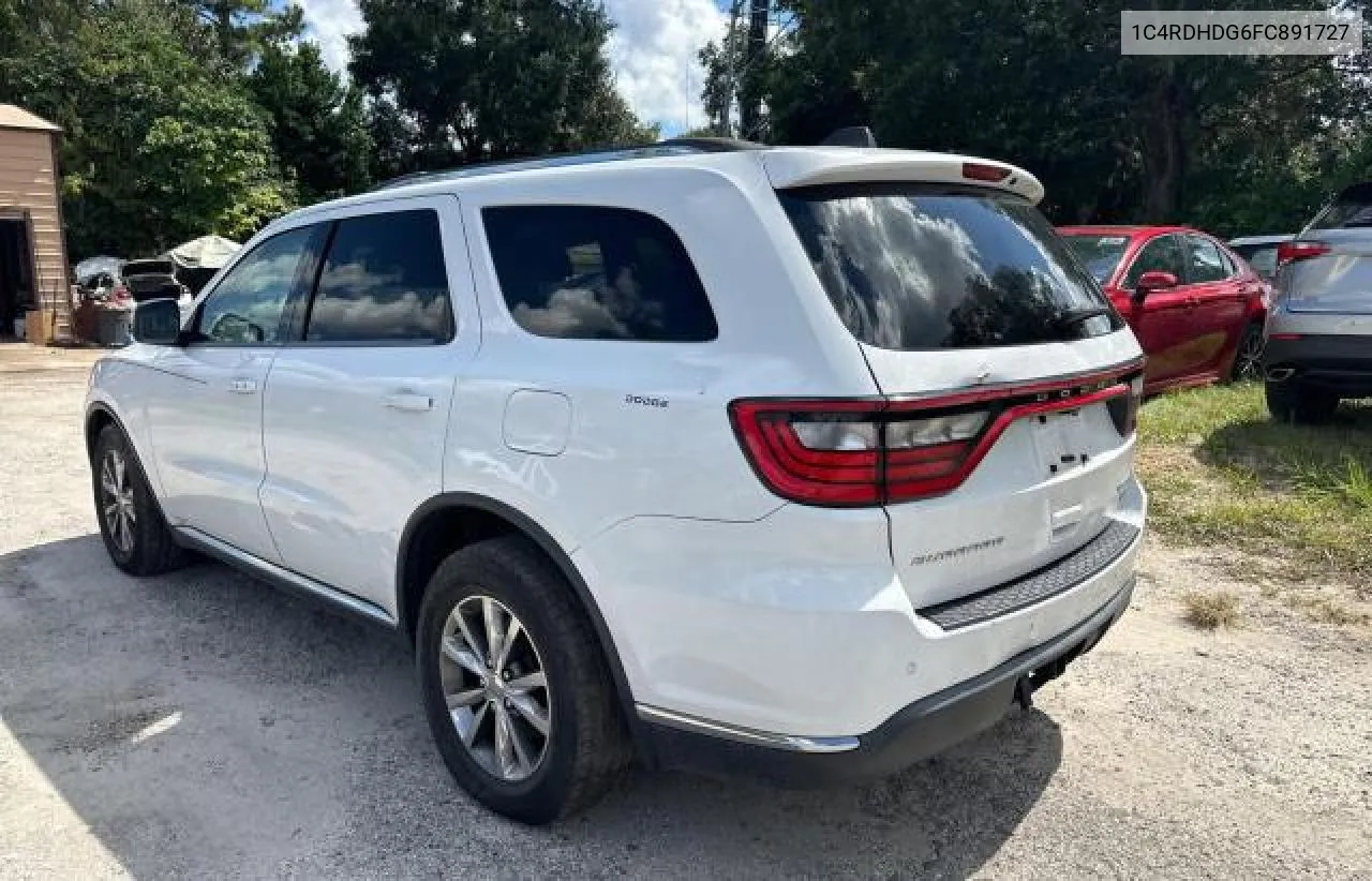 2015 Dodge Durango Limited VIN: 1C4RDHDG6FC891727 Lot: 73179034