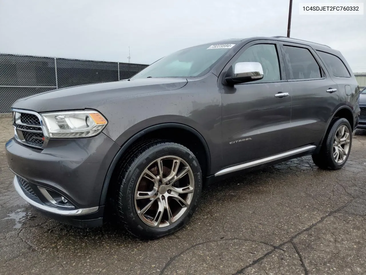 1C4SDJET2FC760332 2015 Dodge Durango Citadel