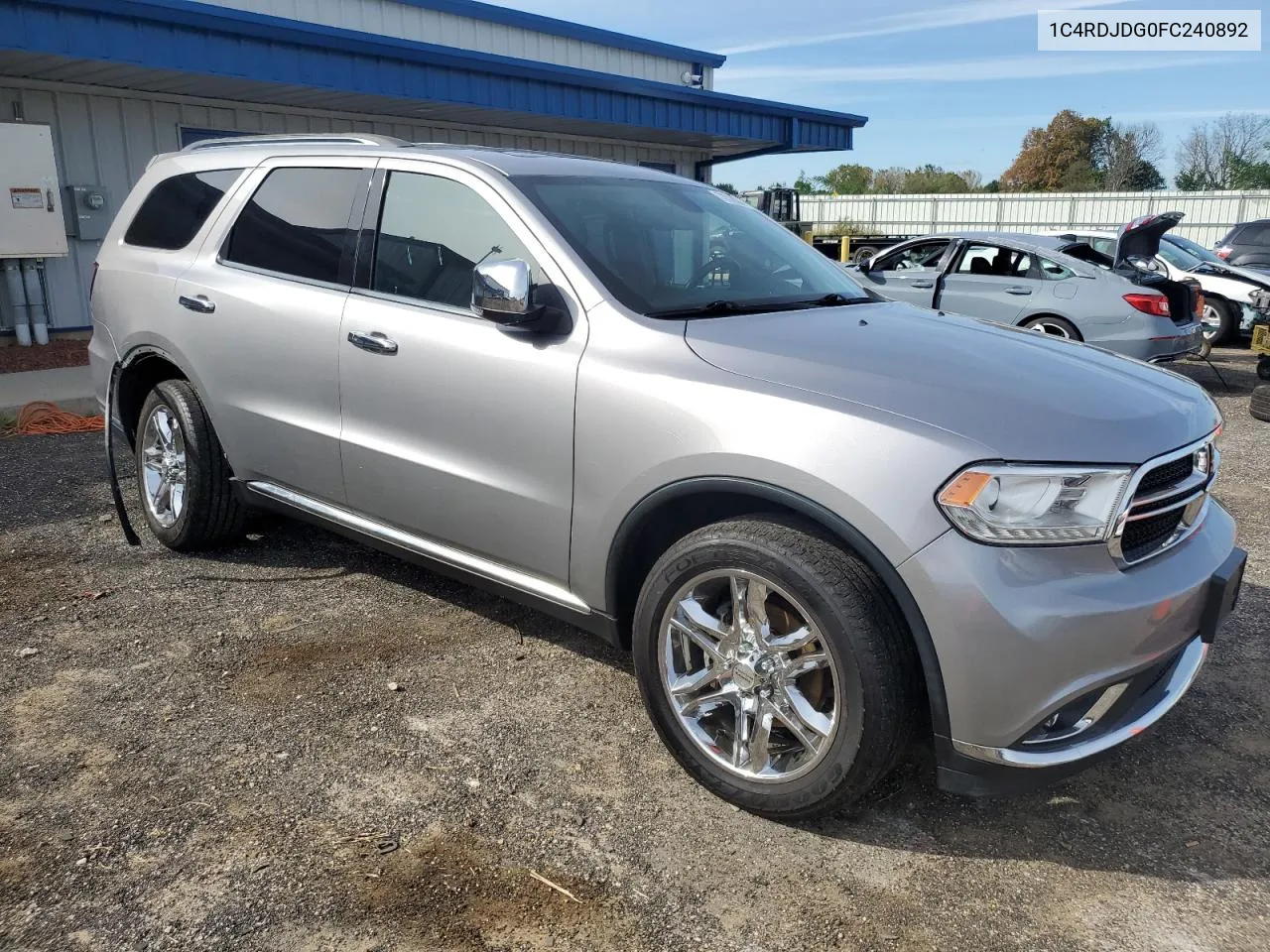 2015 Dodge Durango Limited VIN: 1C4RDJDG0FC240892 Lot: 73310064