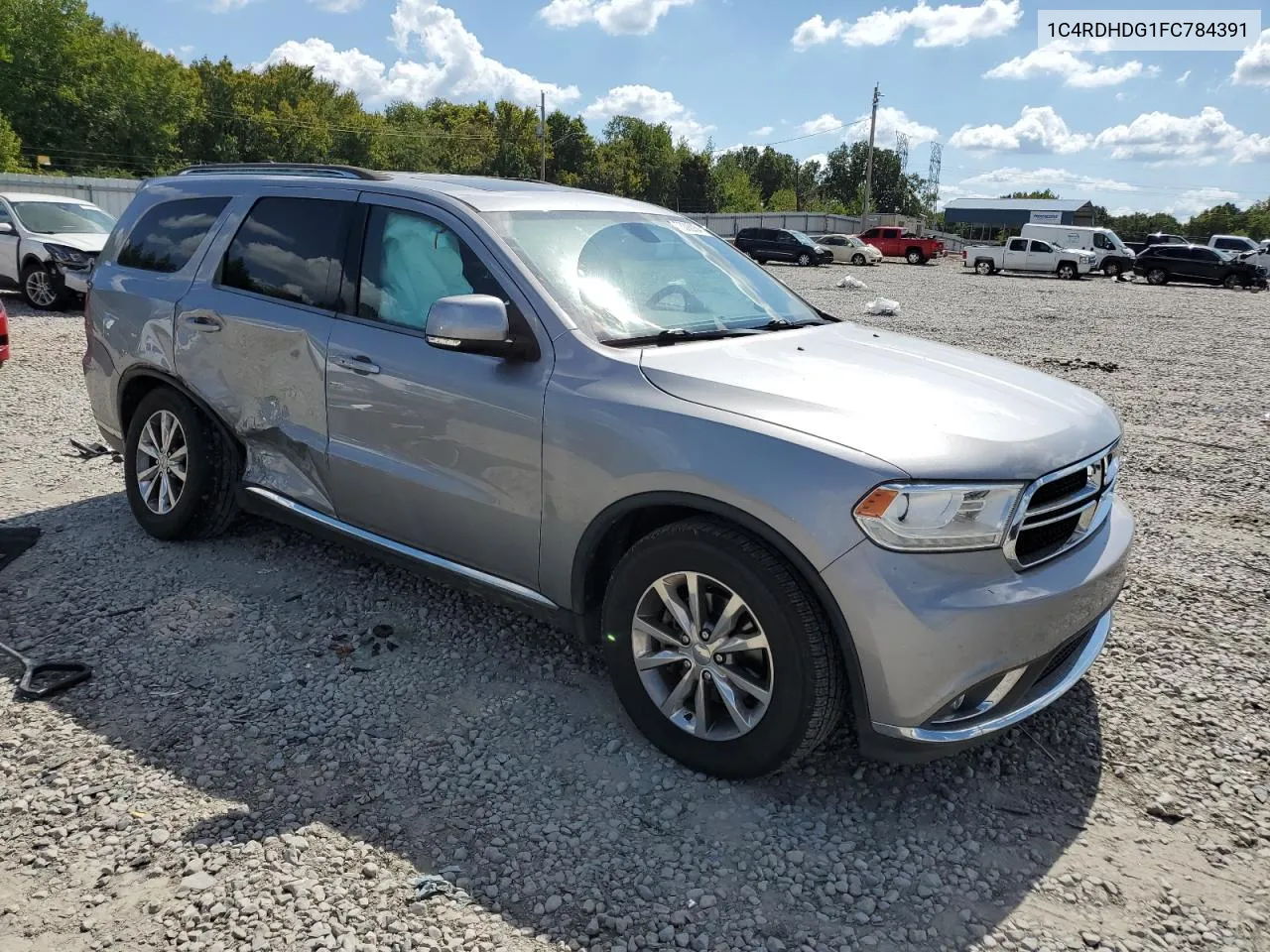 2015 Dodge Durango Limited VIN: 1C4RDHDG1FC784391 Lot: 73392934