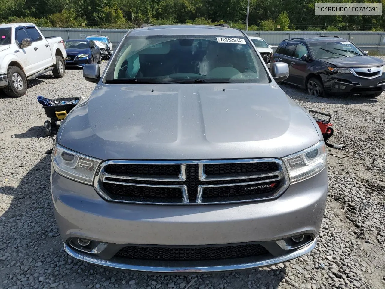 2015 Dodge Durango Limited VIN: 1C4RDHDG1FC784391 Lot: 73392934