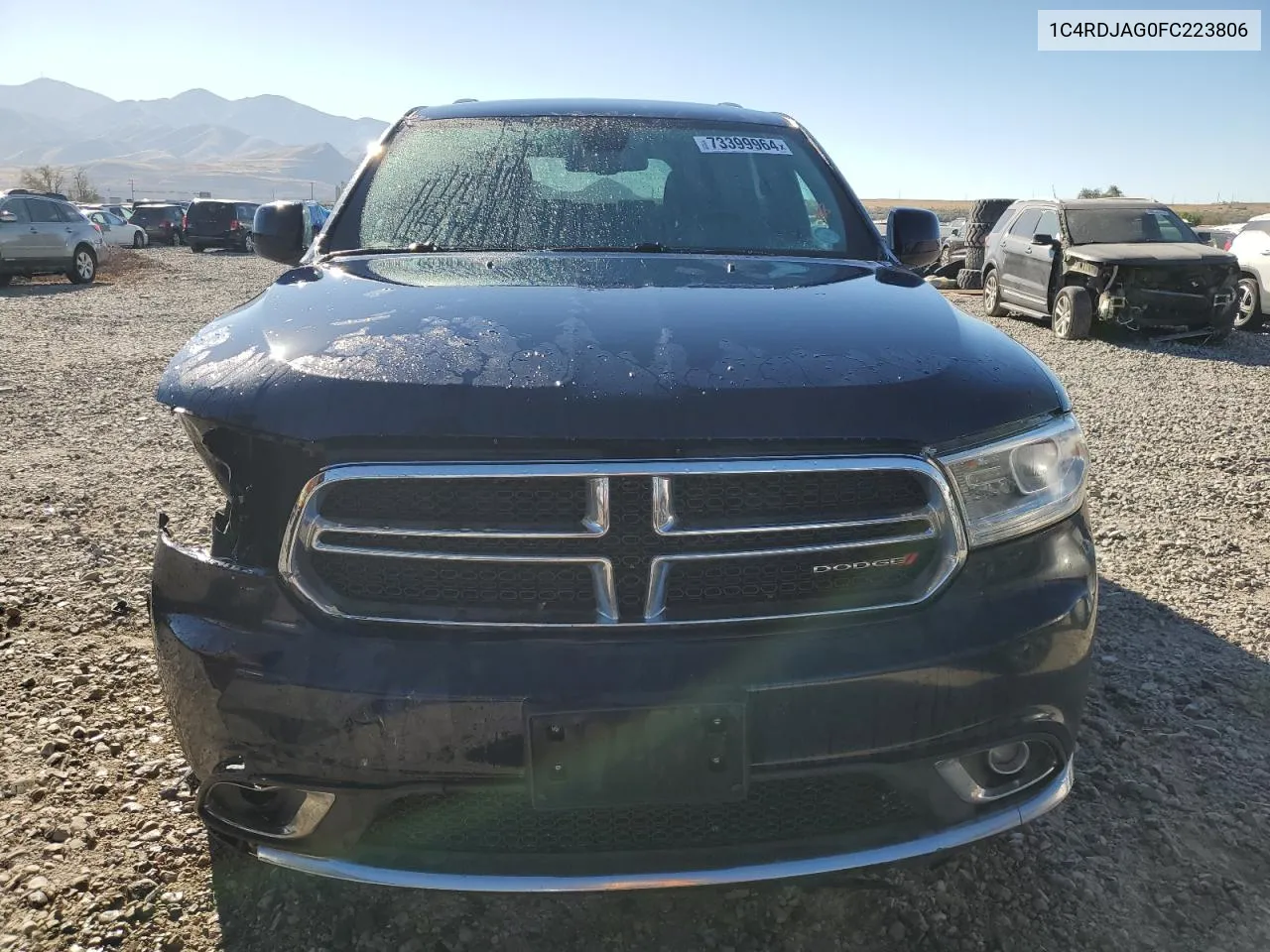 2015 Dodge Durango Sxt VIN: 1C4RDJAG0FC223806 Lot: 73399964