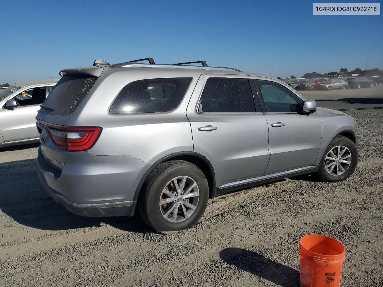 2015 Dodge Durango Limited VIN: 1C4RDHDG8FC922718 Lot: 73543694