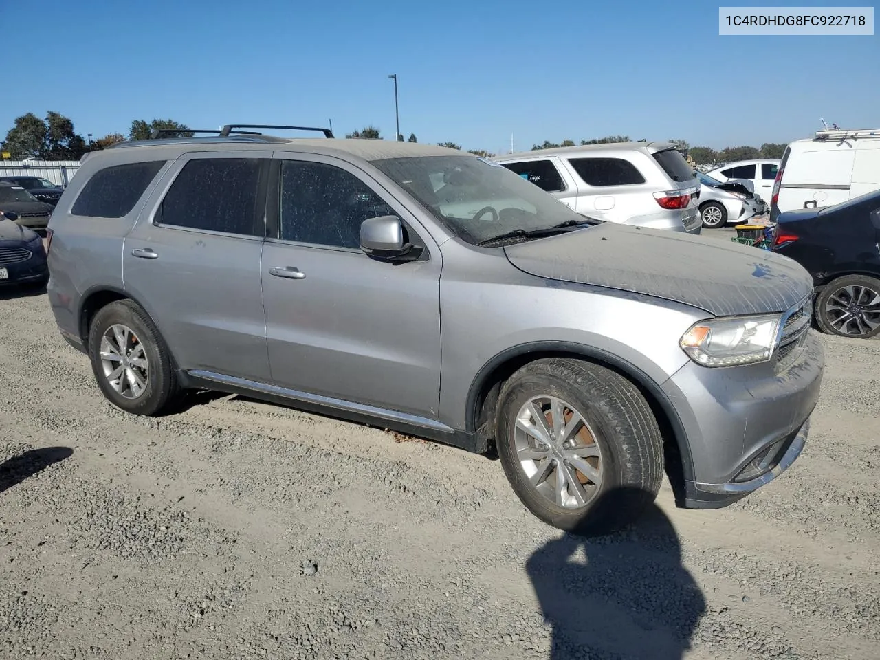 2015 Dodge Durango Limited VIN: 1C4RDHDG8FC922718 Lot: 73543694