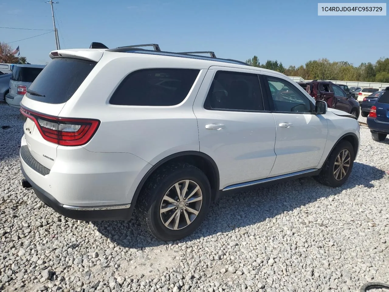 2015 Dodge Durango Limited VIN: 1C4RDJDG4FC953729 Lot: 73939704