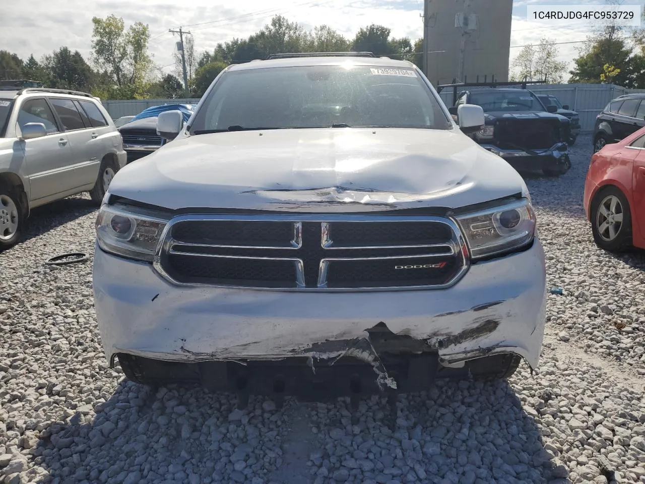 2015 Dodge Durango Limited VIN: 1C4RDJDG4FC953729 Lot: 73939704