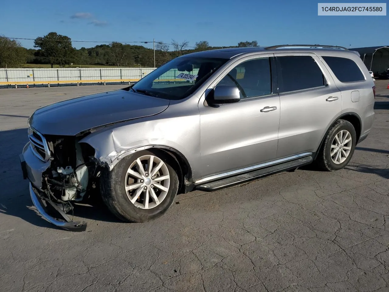 2015 Dodge Durango Sxt VIN: 1C4RDJAG2FC745580 Lot: 74205394