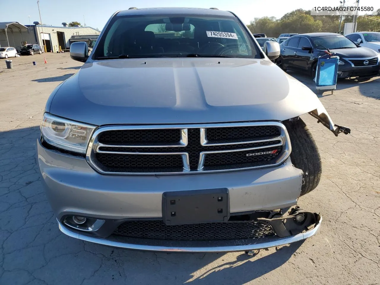 2015 Dodge Durango Sxt VIN: 1C4RDJAG2FC745580 Lot: 74205394