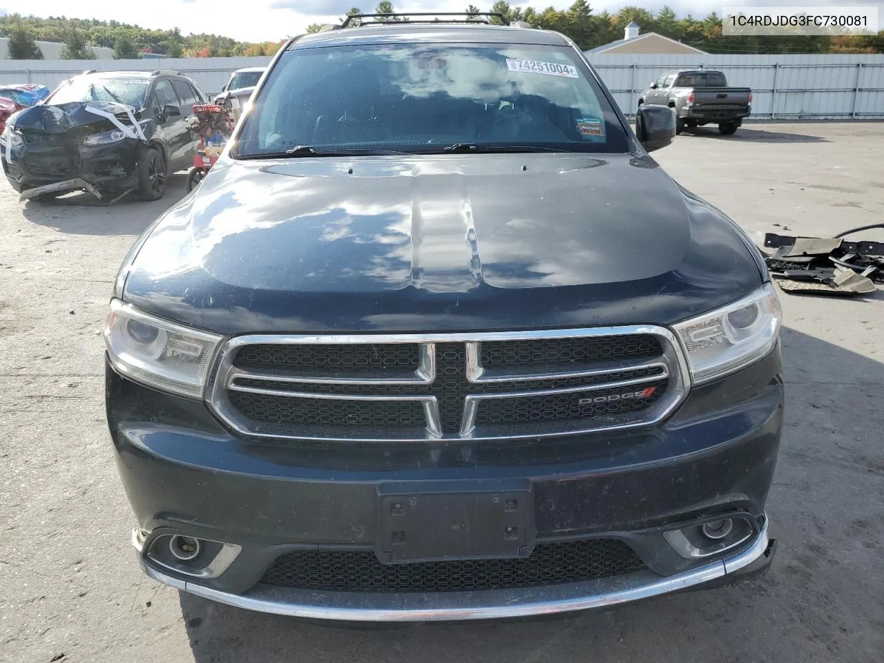 2015 Dodge Durango Limited VIN: 1C4RDJDG3FC730081 Lot: 74251004