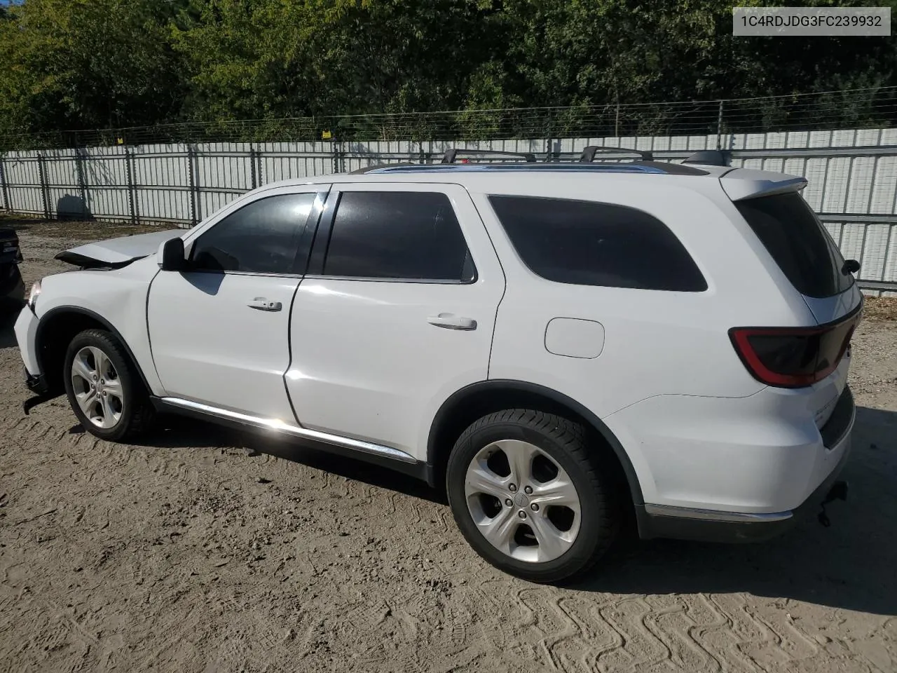 2015 Dodge Durango Limited VIN: 1C4RDJDG3FC239932 Lot: 74597994