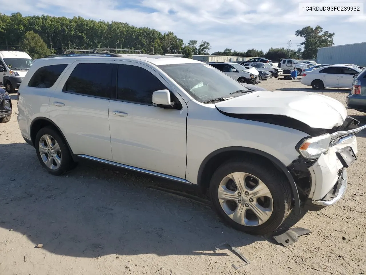 2015 Dodge Durango Limited VIN: 1C4RDJDG3FC239932 Lot: 74597994