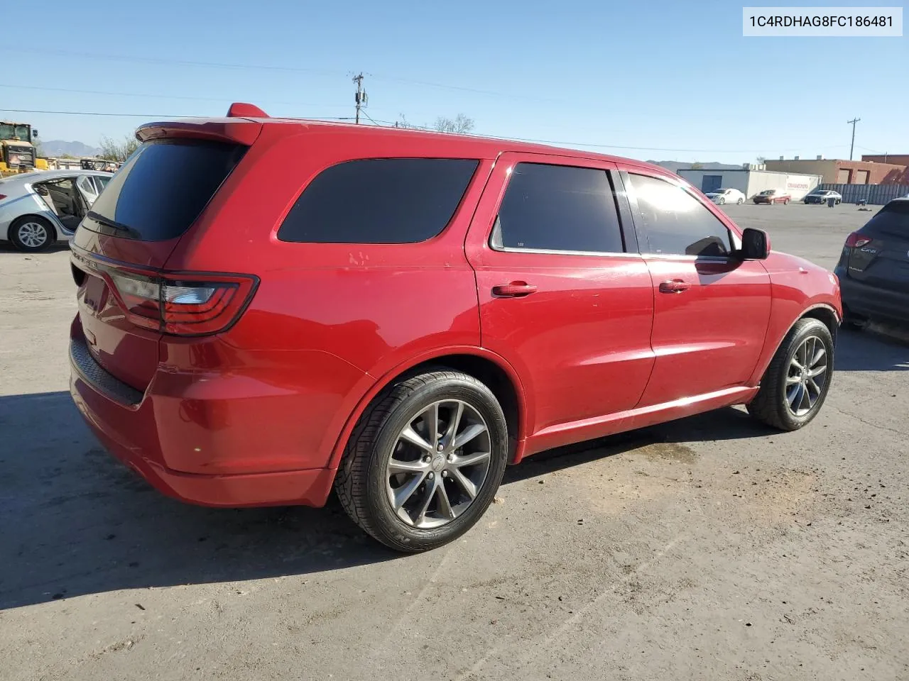 2015 Dodge Durango Sxt VIN: 1C4RDHAG8FC186481 Lot: 74623374