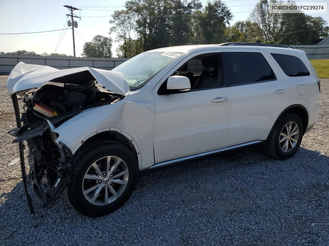 2015 Dodge Durango Limited VIN: 1C4RDHDG1FC239274 Lot: 74730644