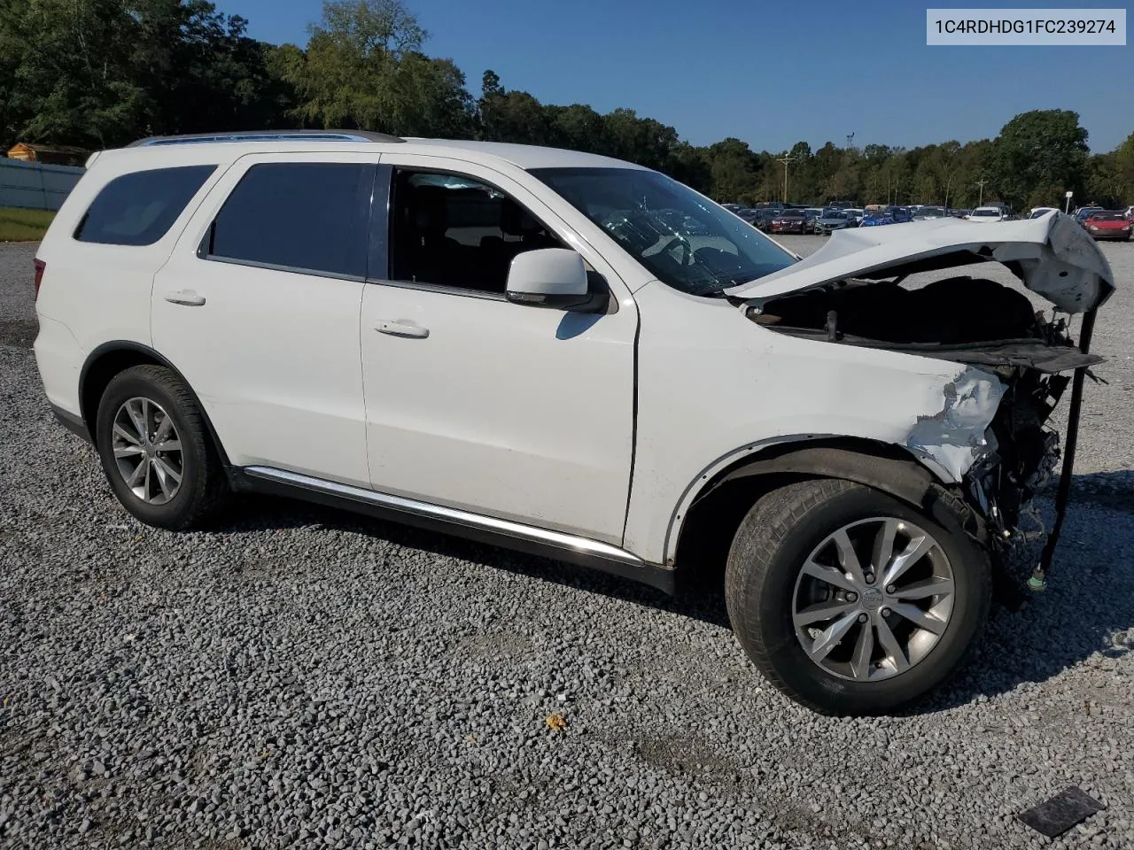 2015 Dodge Durango Limited VIN: 1C4RDHDG1FC239274 Lot: 74730644