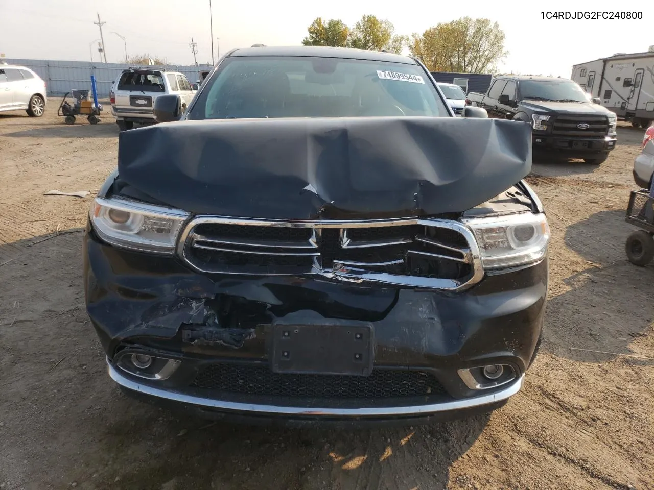 2015 Dodge Durango Limited VIN: 1C4RDJDG2FC240800 Lot: 74899544