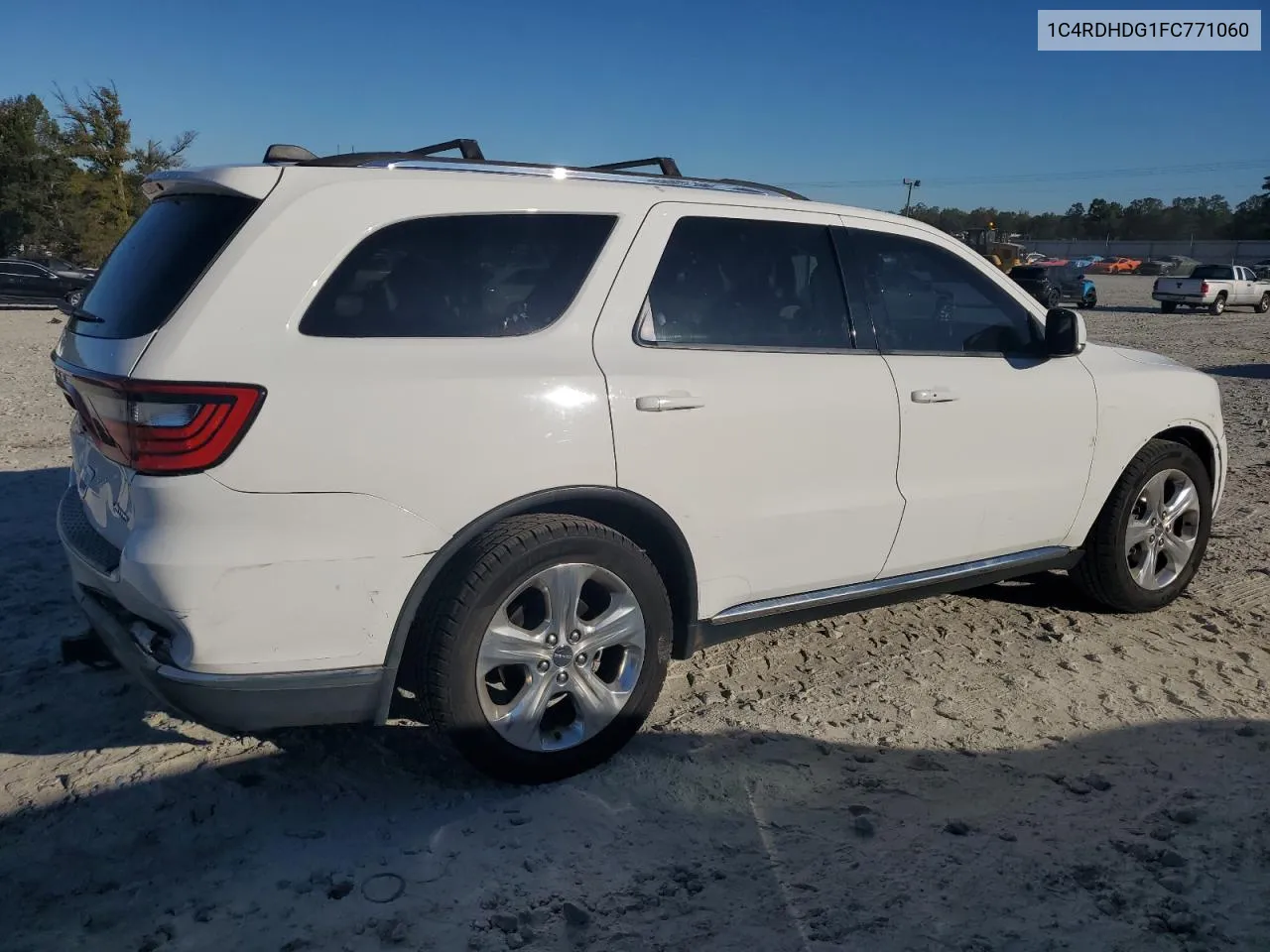 2015 Dodge Durango Limited VIN: 1C4RDHDG1FC771060 Lot: 75007214