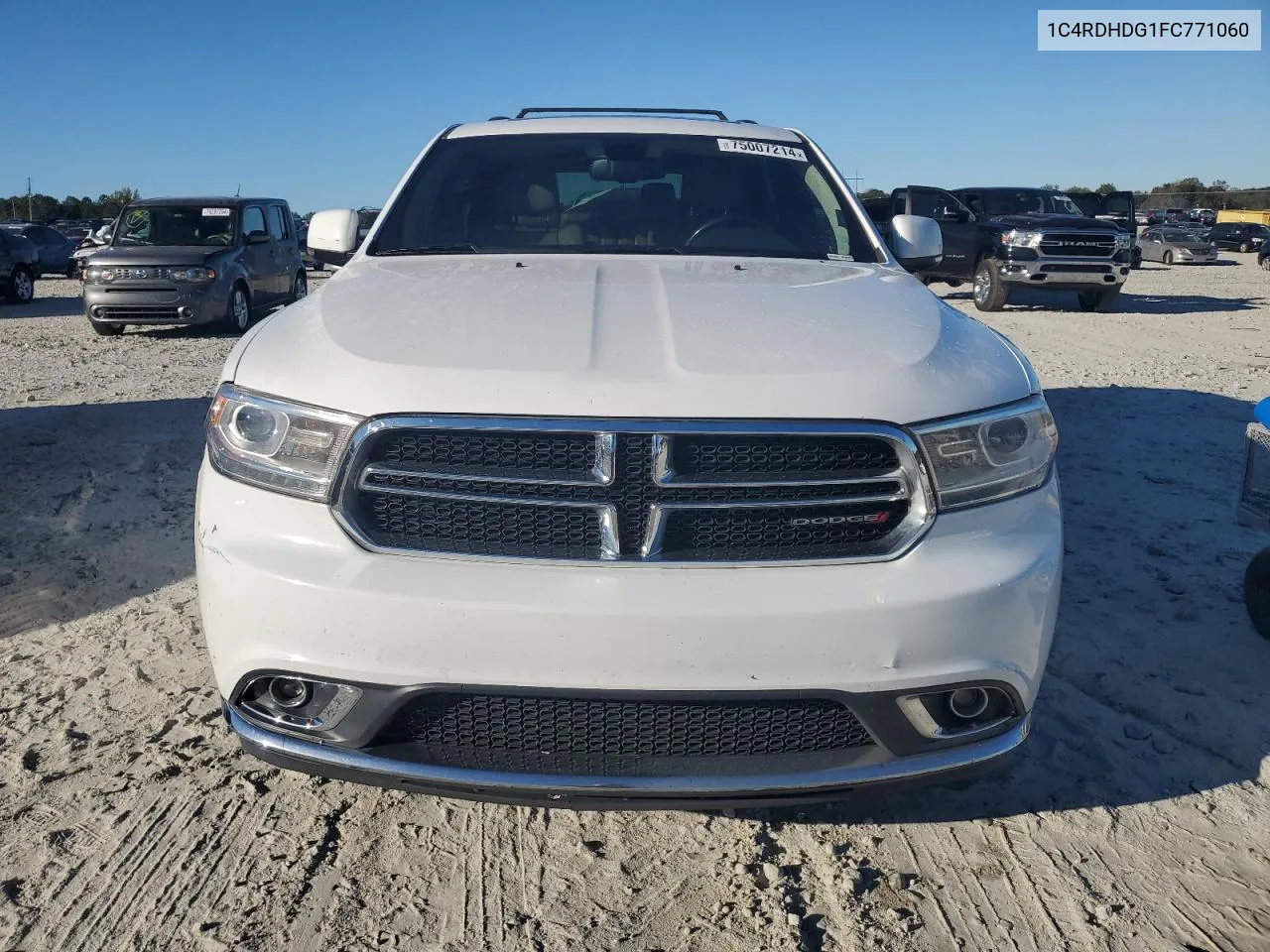 2015 Dodge Durango Limited VIN: 1C4RDHDG1FC771060 Lot: 75007214