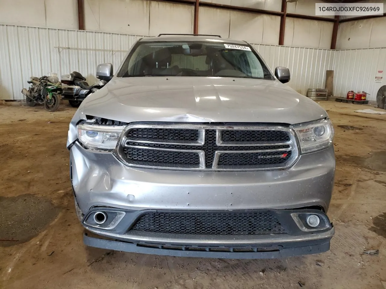 2015 Dodge Durango Limited VIN: 1C4RDJDGXFC926969 Lot: 75247534