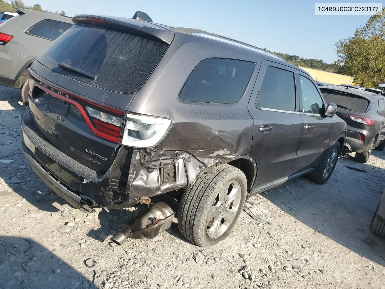 2015 Dodge Durango Limited VIN: 1C4RDJDG3FC723177 Lot: 75544904