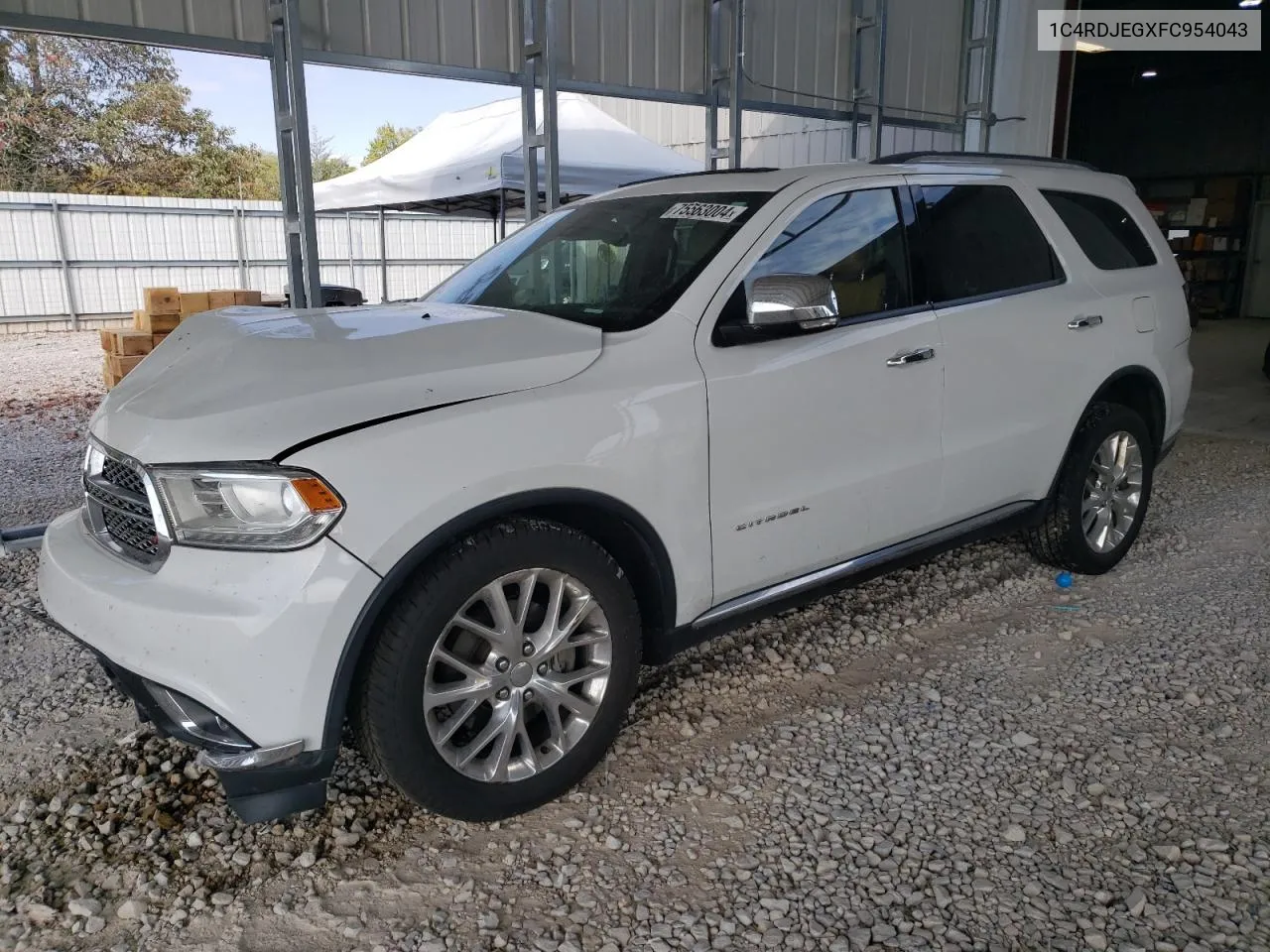 2015 Dodge Durango Citadel VIN: 1C4RDJEGXFC954043 Lot: 75563004