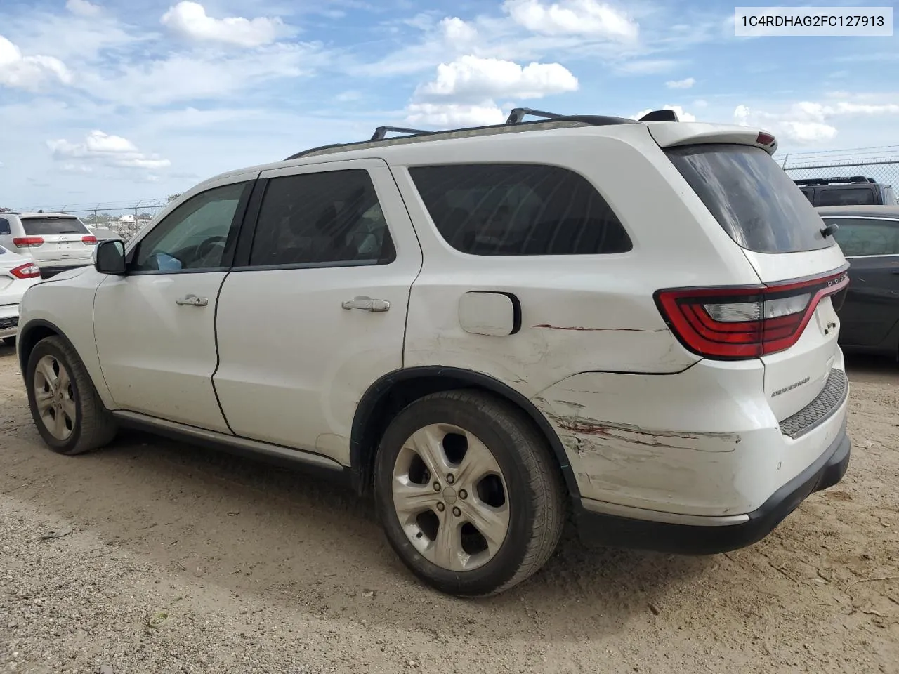 2015 Dodge Durango Sxt VIN: 1C4RDHAG2FC127913 Lot: 75665664