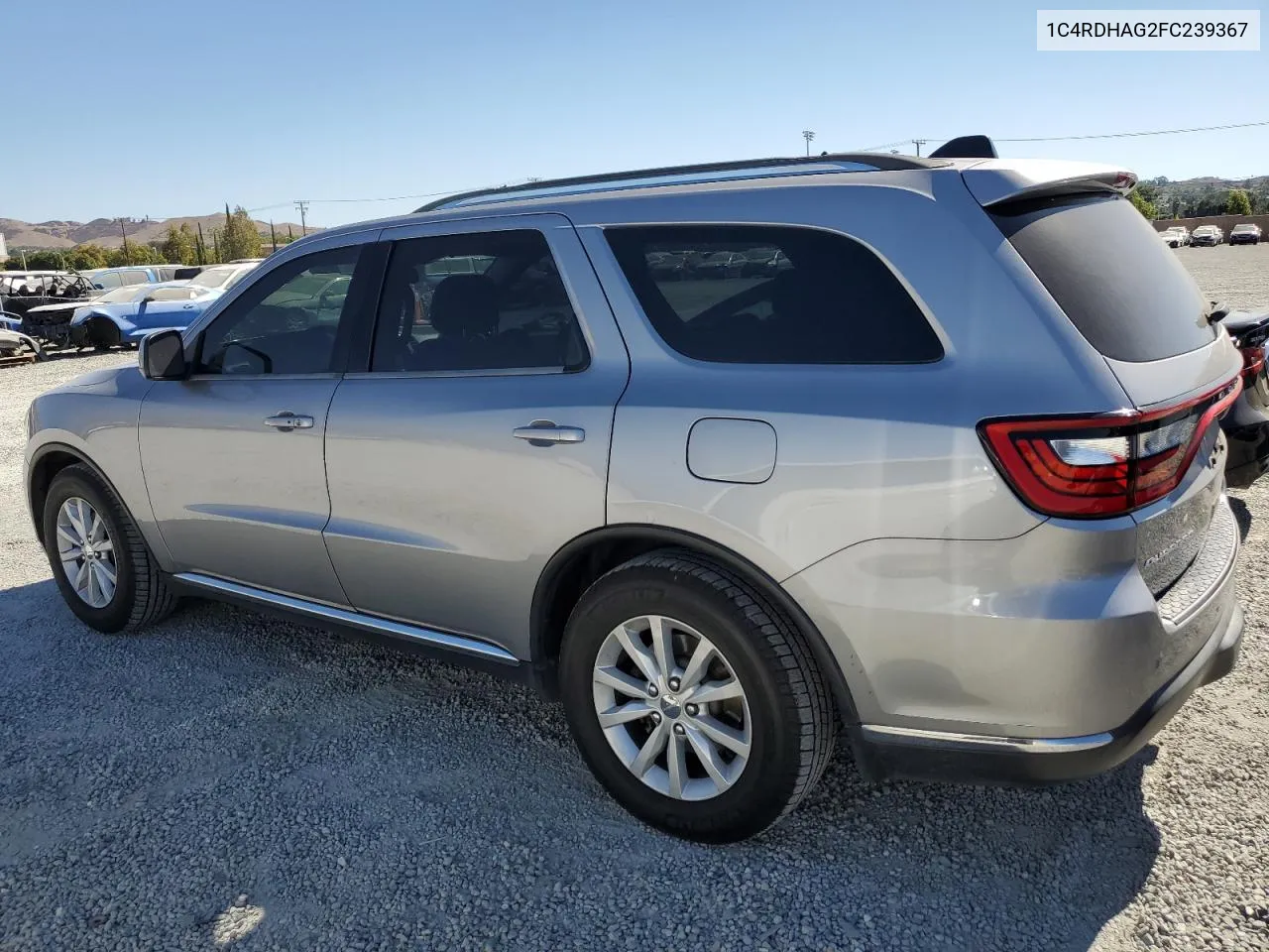 2015 Dodge Durango Sxt VIN: 1C4RDHAG2FC239367 Lot: 75714364