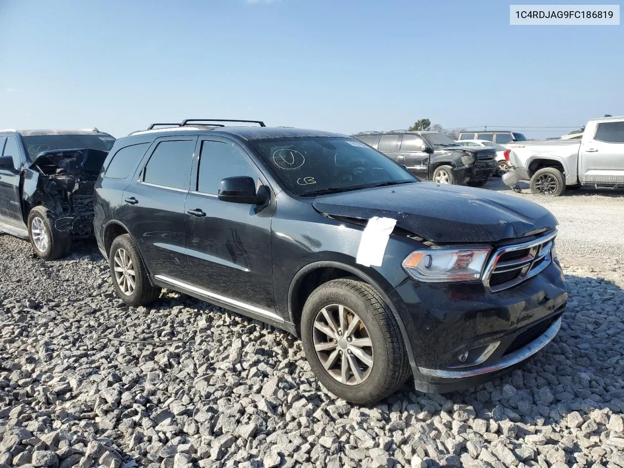 2015 Dodge Durango Sxt VIN: 1C4RDJAG9FC186819 Lot: 76137154