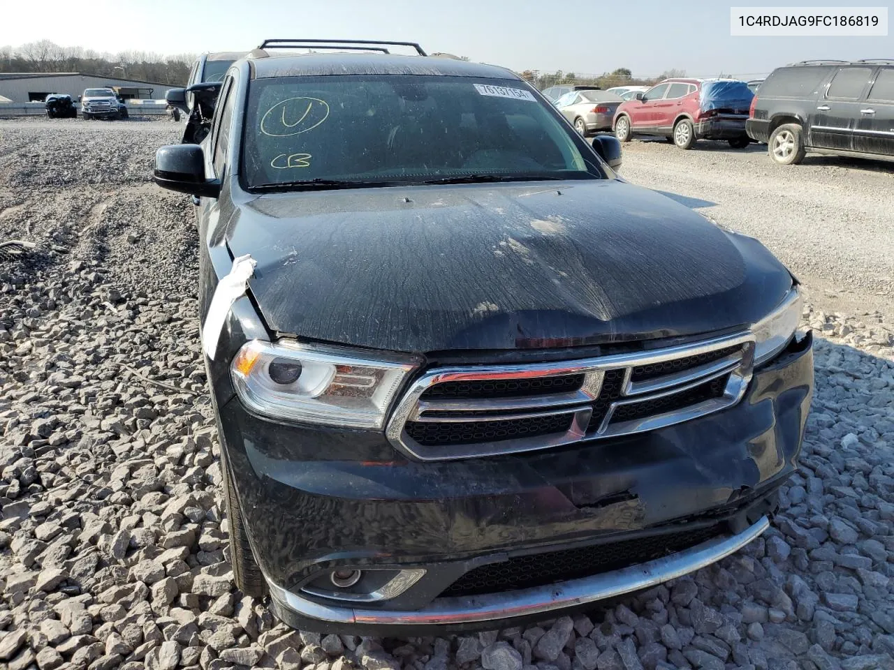 2015 Dodge Durango Sxt VIN: 1C4RDJAG9FC186819 Lot: 76137154