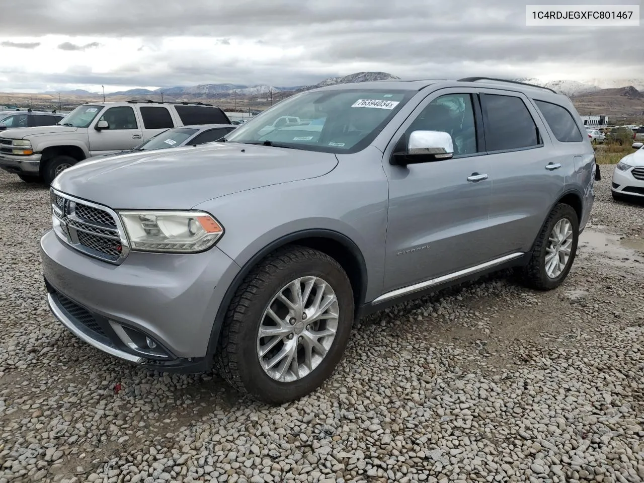 1C4RDJEGXFC801467 2015 Dodge Durango Citadel