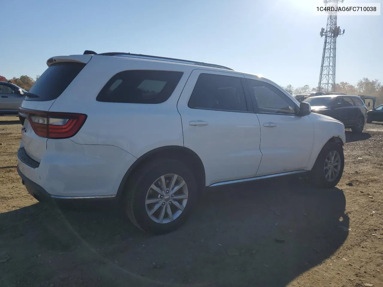 2015 Dodge Durango Sxt VIN: 1C4RDJAG6FC710038 Lot: 76774744