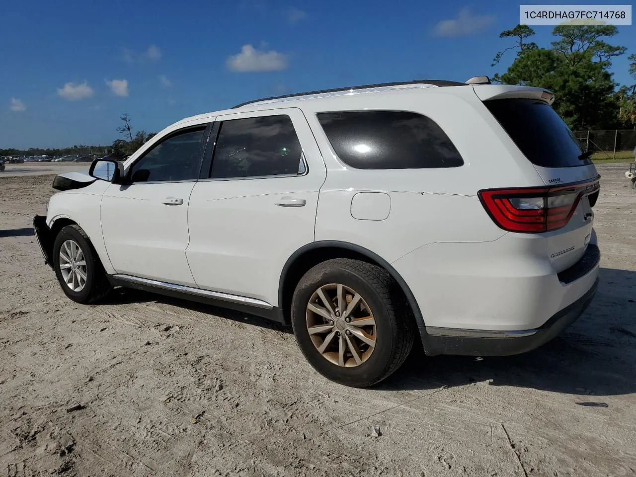 2015 Dodge Durango Sxt VIN: 1C4RDHAG7FC714768 Lot: 76827154