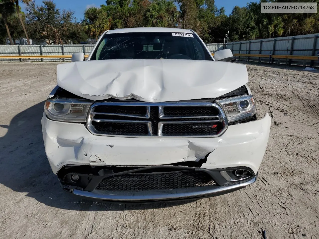 2015 Dodge Durango Sxt VIN: 1C4RDHAG7FC714768 Lot: 76827154