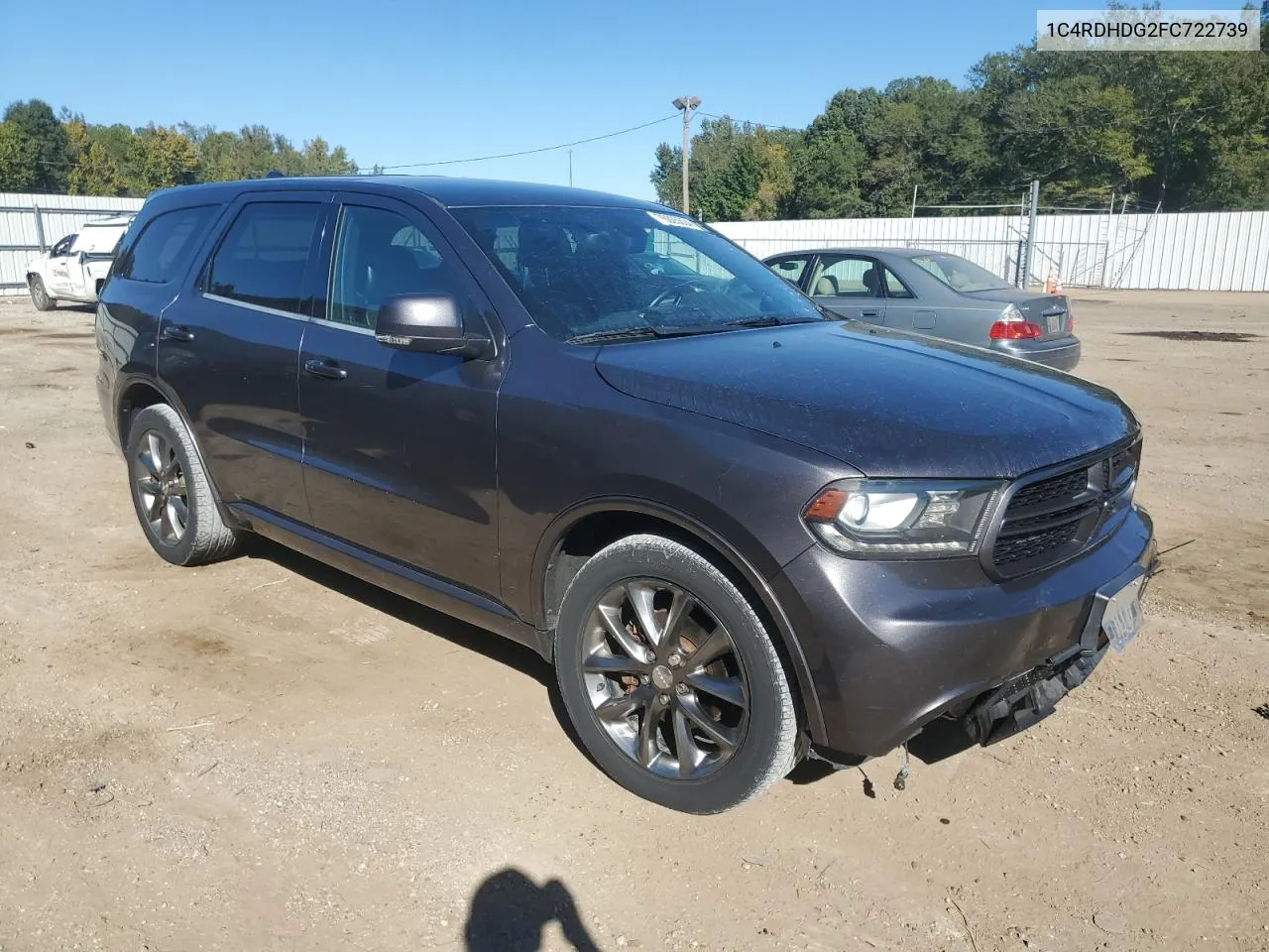 2015 Dodge Durango Limited VIN: 1C4RDHDG2FC722739 Lot: 76926834