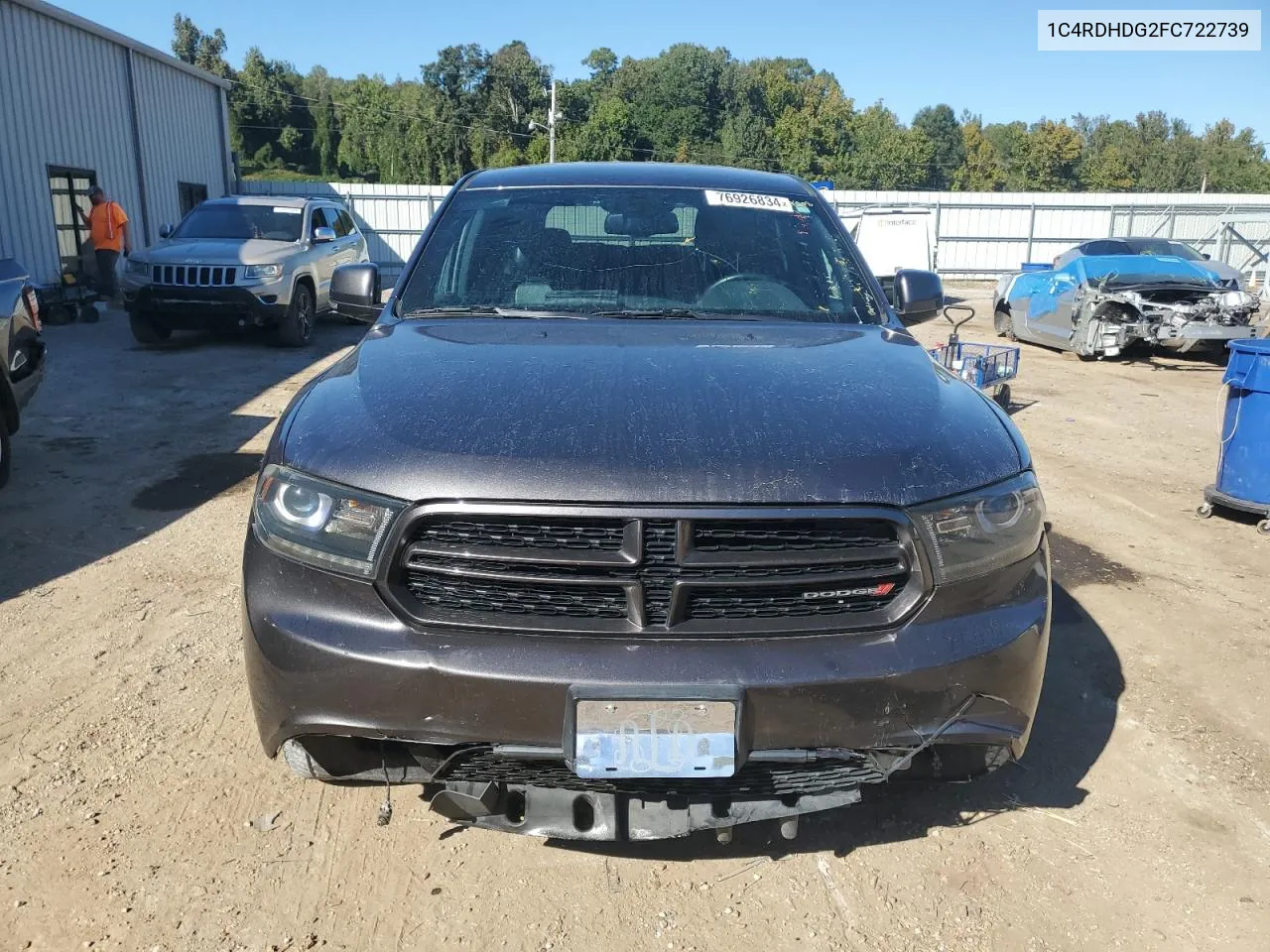 2015 Dodge Durango Limited VIN: 1C4RDHDG2FC722739 Lot: 76926834