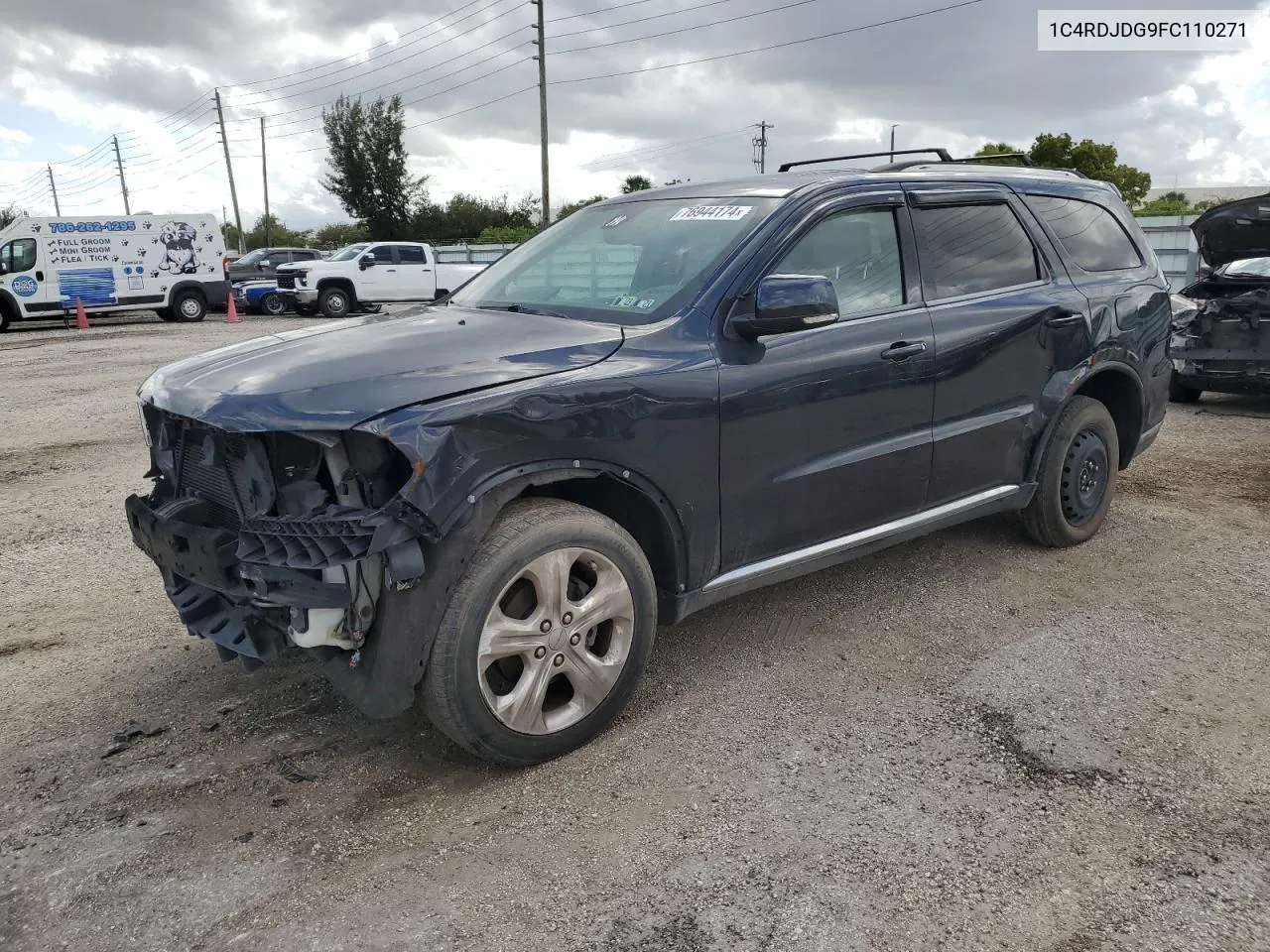 2015 Dodge Durango Limited VIN: 1C4RDJDG9FC110271 Lot: 76944174