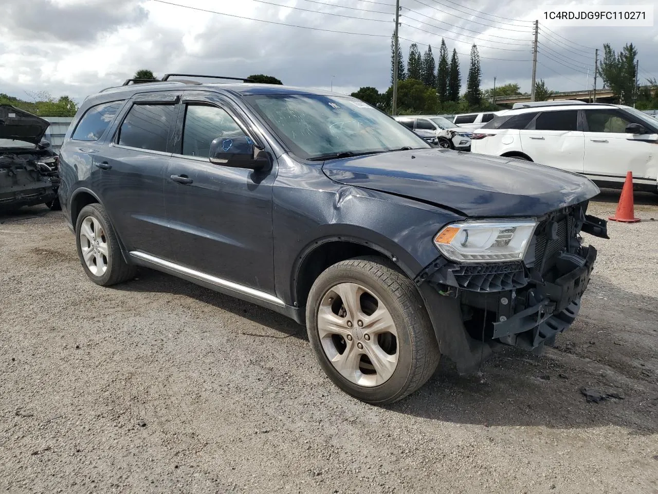 2015 Dodge Durango Limited VIN: 1C4RDJDG9FC110271 Lot: 76944174