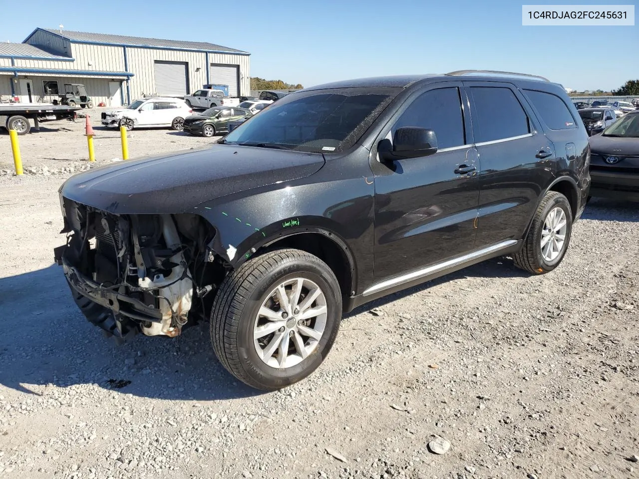 2015 Dodge Durango Sxt VIN: 1C4RDJAG2FC245631 Lot: 77131894