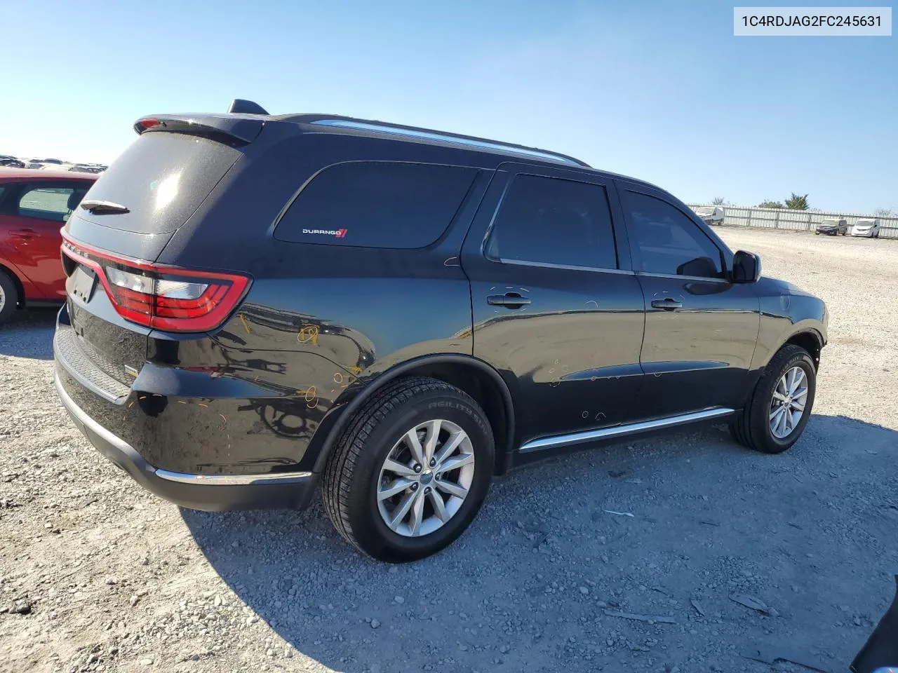 2015 Dodge Durango Sxt VIN: 1C4RDJAG2FC245631 Lot: 77131894