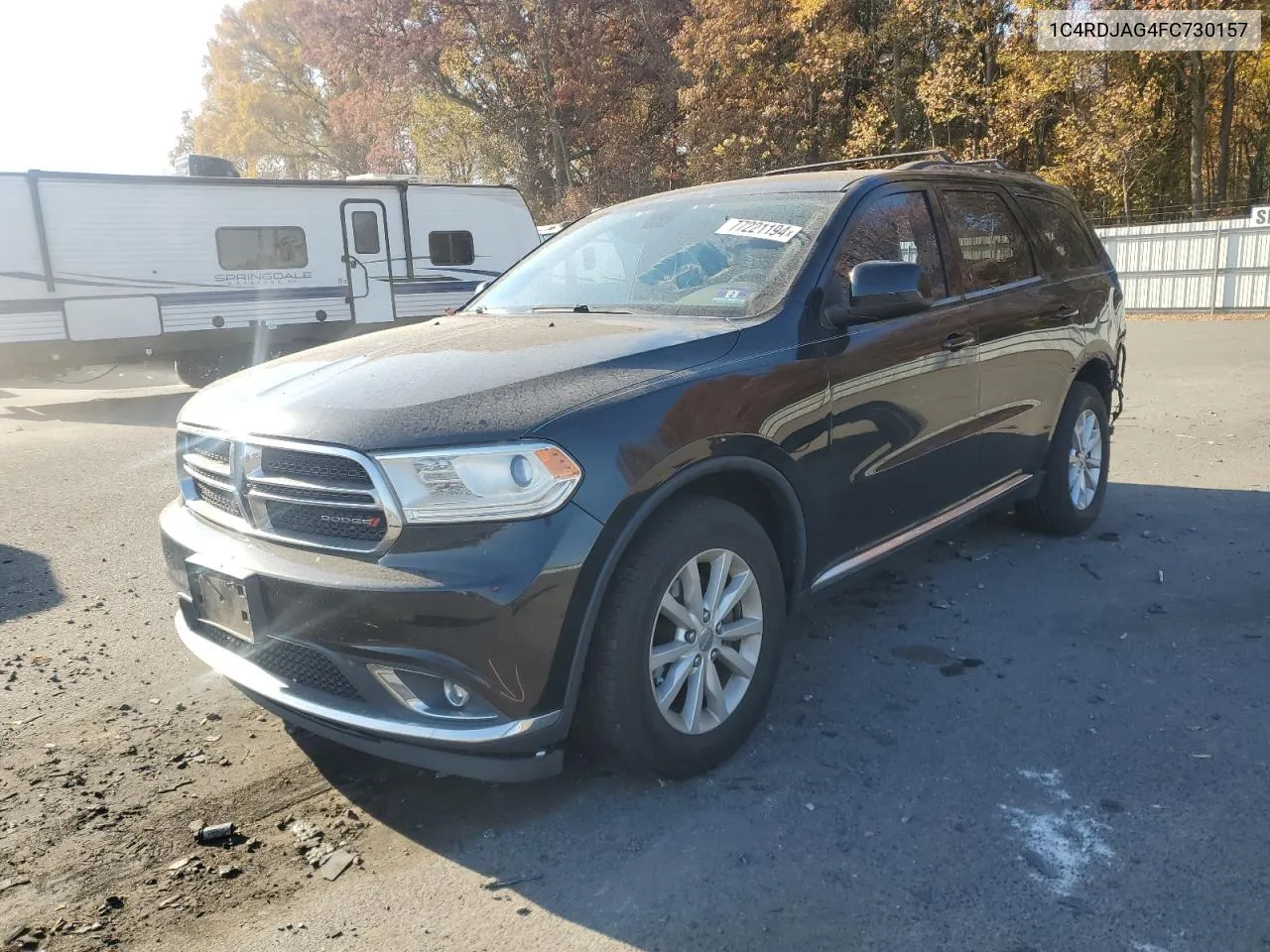 2015 Dodge Durango Sxt VIN: 1C4RDJAG4FC730157 Lot: 77221194