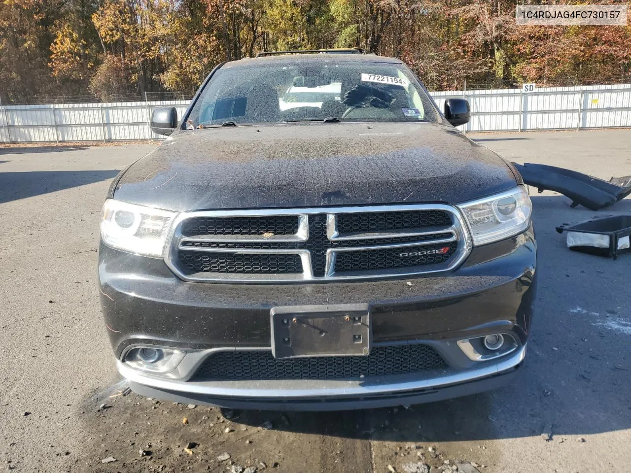 2015 Dodge Durango Sxt VIN: 1C4RDJAG4FC730157 Lot: 77221194