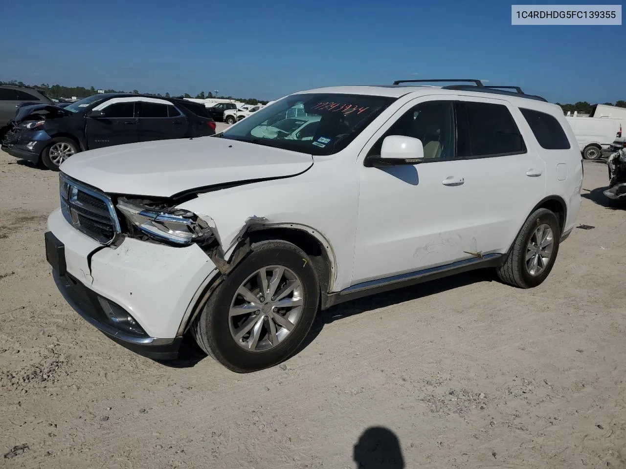 2015 Dodge Durango Limited VIN: 1C4RDHDG5FC139355 Lot: 77243934